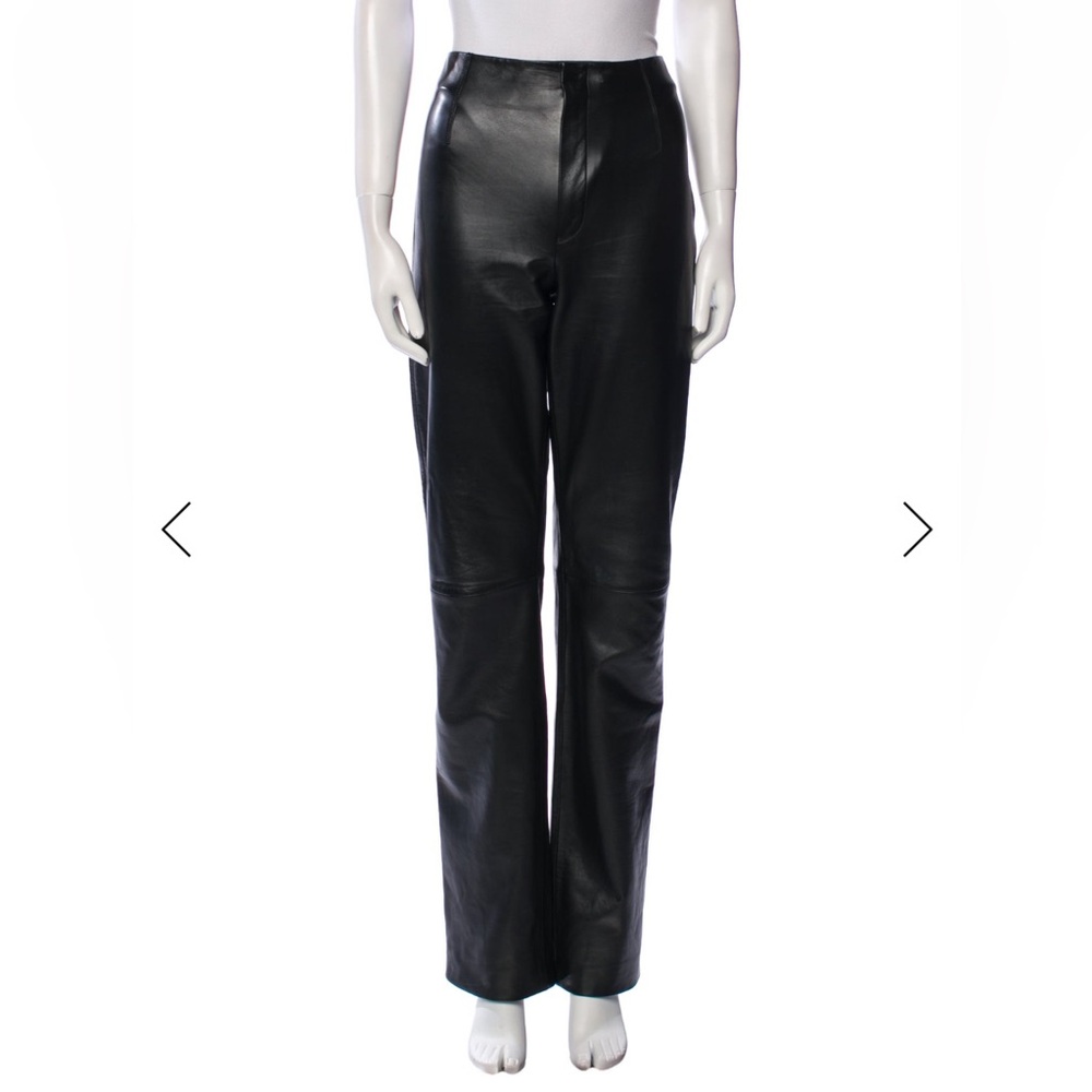 Frankie Shop | Black Leather Pants | S